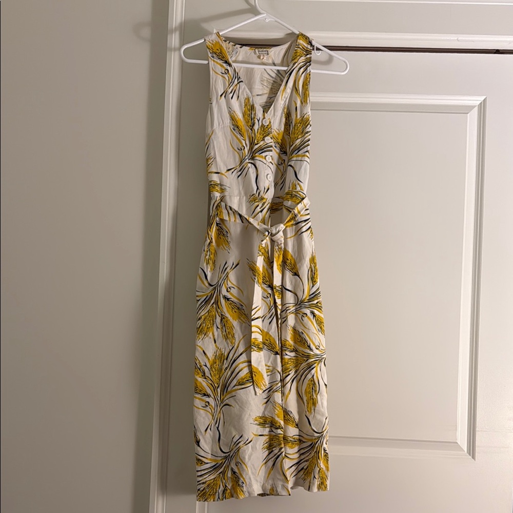 Elegant Yellow Floral Jumpsuit